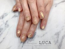 ネイルアトリエルカ(nail atelier LUCA)/W-493 オーロラ×リングネイル
