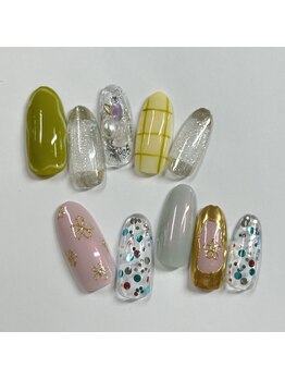 ビートゥーネイル 梅田(B to Nail)/藤波限定　韓国ネイルニュアンス