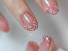 ネイルズ バイ ユイ 外苑前(Nails by Yui)/手描き桜アート
