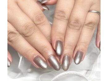 はあとねいる 生駒店の写真/［奈良・生駒］ワンカラー/ラメグラ/マグネットワンカラーで3850円☆タイパ×コスパ大満足のメニュー♪