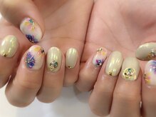 ティンク(Tink)/花柄☆ミラーネイル