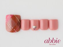 ネイルサロンアビー 北千住店(abbie)/ピンクチェック　￥11803
