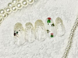 大人のクリスマスネイル♪