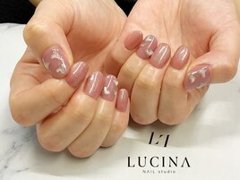 c-203 ぷっくりハートネイル