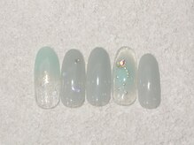 リノ ネイル(Rino nail)/6月新作　幸せグリーン　706ｂ1