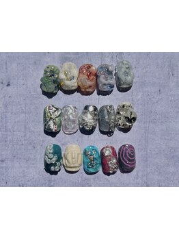 ショートネイルデザインが豊富