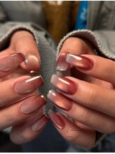 チリンネイル(Chirin Nail)/マグネットxフレンチミラー