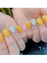 サロンドゥプリエ 門司店(SALON deux PRIER)/目玉焼きネイル♪