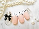Design ドット リボン フレンチ