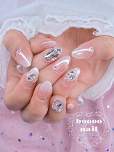 ブーネイル(boooo nail)/ハートミラーグラデーション
