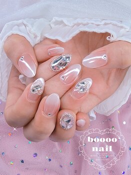 ブーネイル(boooo nail)/ハートミラーグラデーション
