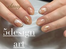 クラッシー(classy)/手描きフラワーネイル