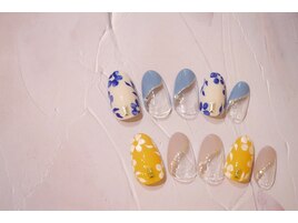 レトロフラワーネイル