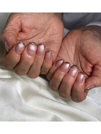 ミラー☆フレンチ☆ネイルケア