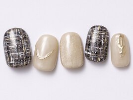 ツイードネイル ¥8300