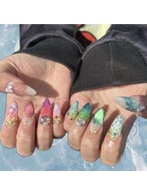 アヤネイルズ アンド アイラッシュ 綱島店(AYA NAILZ.&Eyelash)/マーメイドネイル