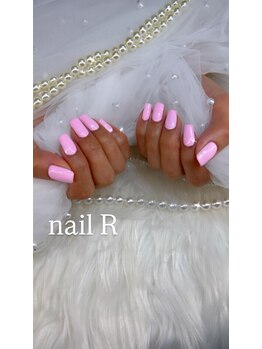 ネイルアール(nail R)/ピンクワンカラーネイルです♪