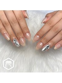 ベージュ×埋め尽くし