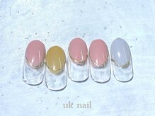 ユーケーネイル(uk nail)/シンプルアート6000円