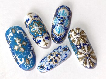 ネイリックス アヴェニール(NAILX avenir)/ブルーゴールドモロッコ