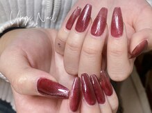 ウサギネイル 新大久保店(usagi nail)/マグネットフレンチ秋可愛い