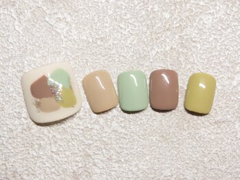 リッカオウチネイル(Lycka)/《FOOT》デザインネイル/¥7,500