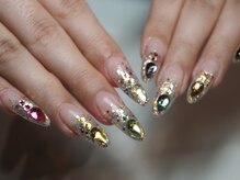 ミーナネイル(miinanail)/クリア感のあるスカルプネイル