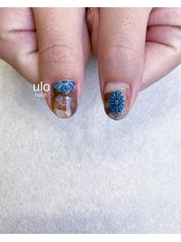 地層アートにてがきターコイズ