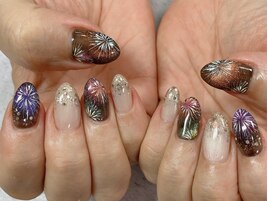 花火ネイル