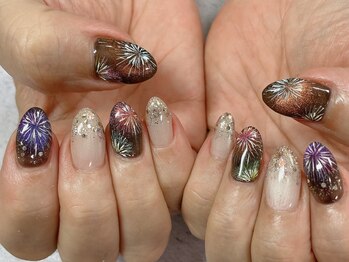 ネイルサロン ビューティーマジック 川口店/花火ネイル