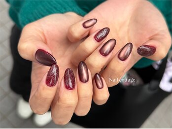 赤ネイル￥7700