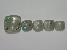 ネイルメゾン 渋谷店(NAIL MAISON)/グリーンマグネットホロ￥7500