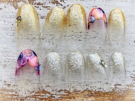 6月定額ラメグラアート