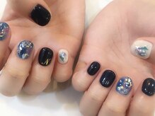 ティンク(Tink)/ネイビーニュアンスアート