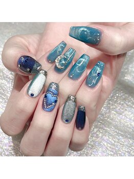 クイーンズビューティーサロン 新宿本店(Queen's beauty salon)/チップ長さだしやりつけ放題