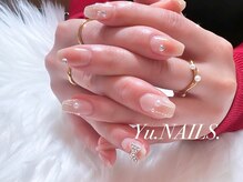 ユーネイルズ 恵比寿(Yu.NAILS.)/チーク◎リボンデザイン