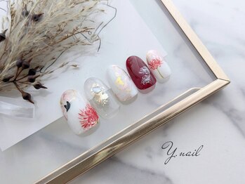 ワイネイル(Y.nail)/彼岸花デザイン