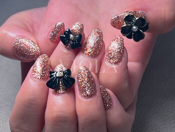 ヴィオラ(VIOLA)/リボンネイル/韓国風