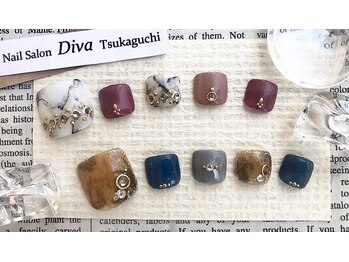 ネイルサロンディーバ 塚口店(Diva)/Footアート１０込￥8100