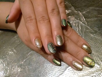 オーロラ(AurorA)/ワンカラー×スタッズのお花