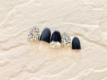 ネイルサロン アミ(Amie)/ツイードをハーフフレンチで♪