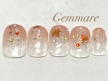 ジェンマーレ 青葉台店(Gemmare)/キラキラ紅葉ネイル