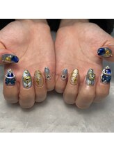 レディスペネイル ノマエ 名駅店(Redispe nail nomae)/Blue nail