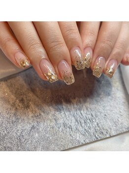 ゴールド/ラメ/グラデーション