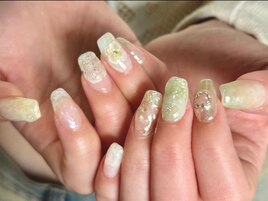ぽこぽこニュアンスネイル