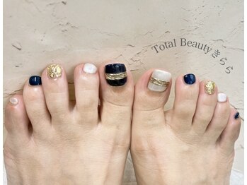 ネイルサロン きらら 平塚店/フット／ミラーデザイン