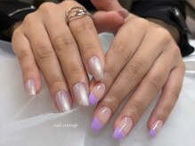 ネイルコテージ 新宿南口店(Nail cottage)/マグネット×フレンチ￥7700