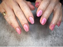 ヒミツキチ 恵比寿店(himitsukichi)/ピンクマグネットネイル