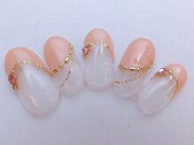 ネイルサロン ドレリッチ 大宮店(drerich)/【6990】お上品変形フレンチ