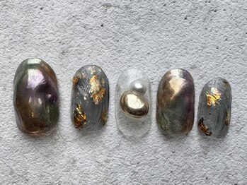 シープラスエー(C+A)/ガラス風ニュアンスネイル